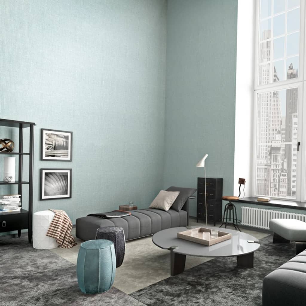 Papier peint mural nord vintage de luxe de luxe tissu look bleu
