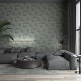 Fond d'écran mural nord vintage Circle graphique de luxe look gris et marron
