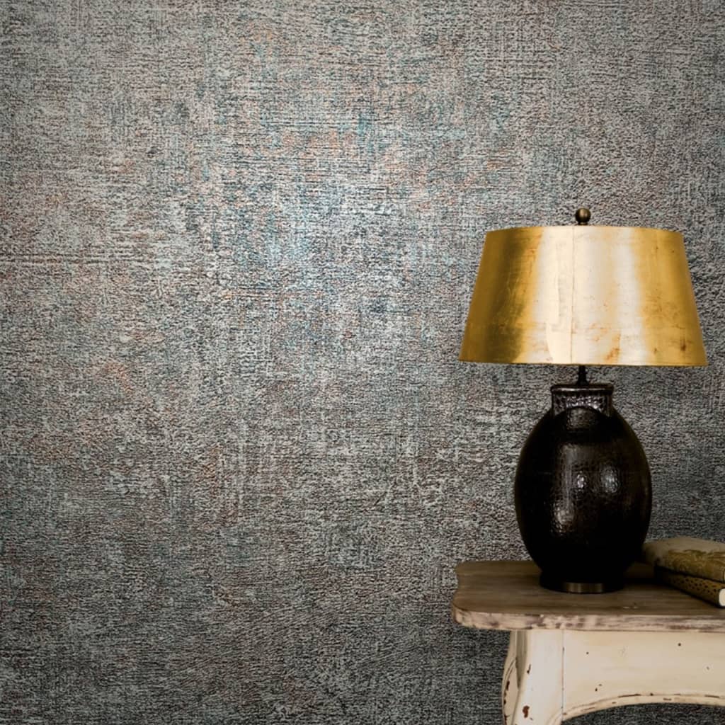 Papier peint mural nord vintage de luxe de luxe look gris et brun