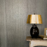 Papier peint mural nord vintage rayures de luxe marron et gris