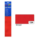Folia fo-822134 papier crépon 50cmx2,5m rétractable 10 plis rouge