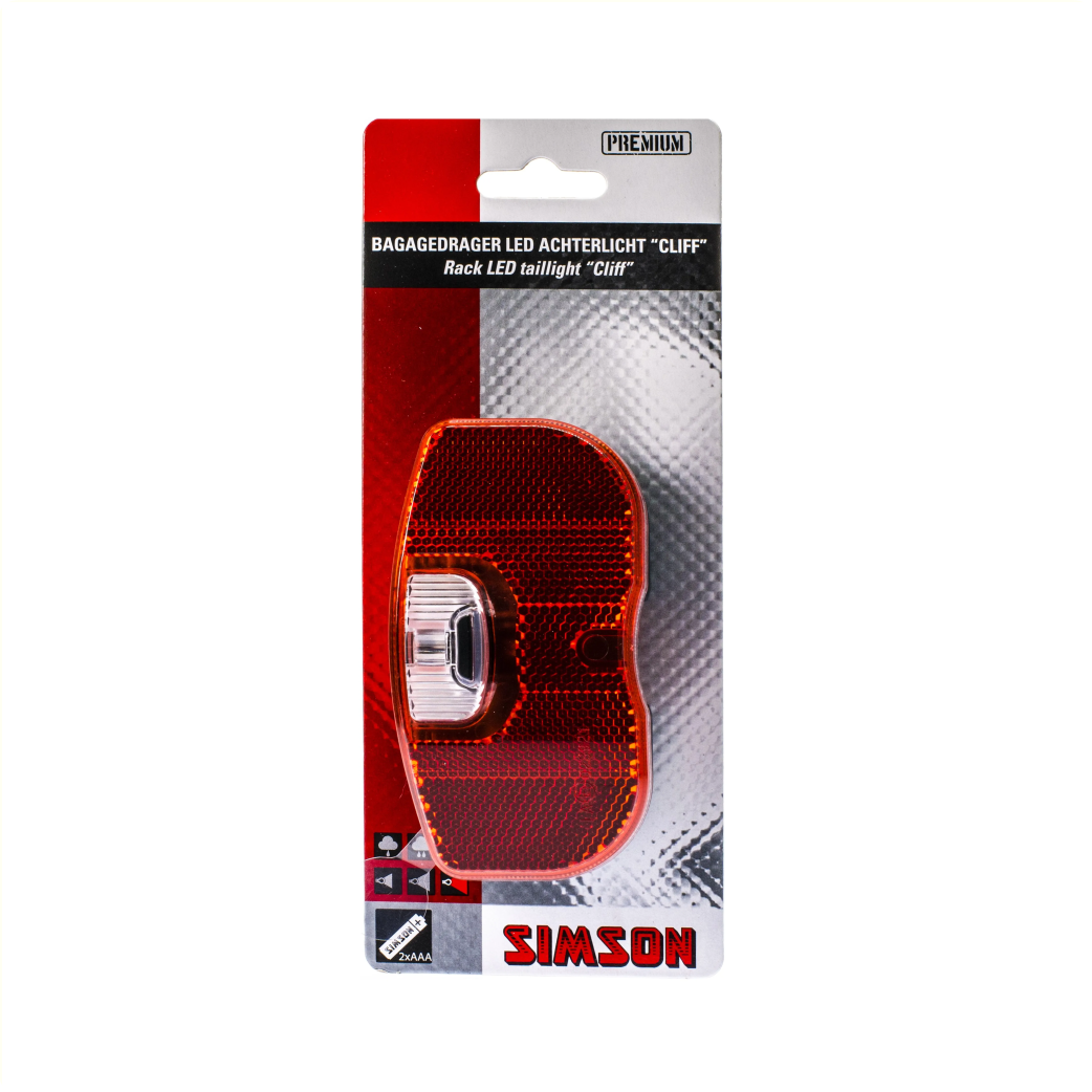 Simson Battery Buggage Rack Bread Light Cliff 1 LED OU