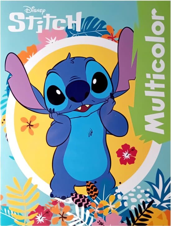 Livre de coloriage multicolore Intro Stitch de 32 pages