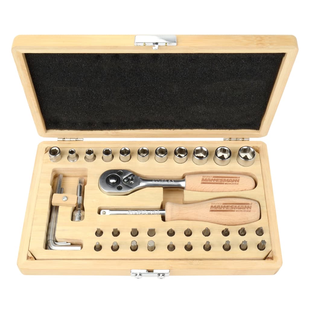 Brüder Mannesmann Brüder Mannesmann 41-piece cockle keys set bamboo