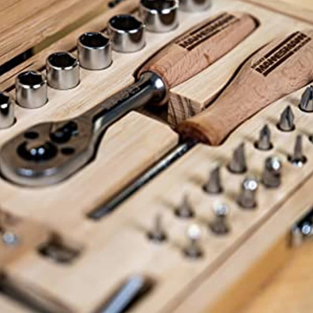 Brüder Mannesmann Brüder Mannesmann 41-piece cockle keys set bamboo