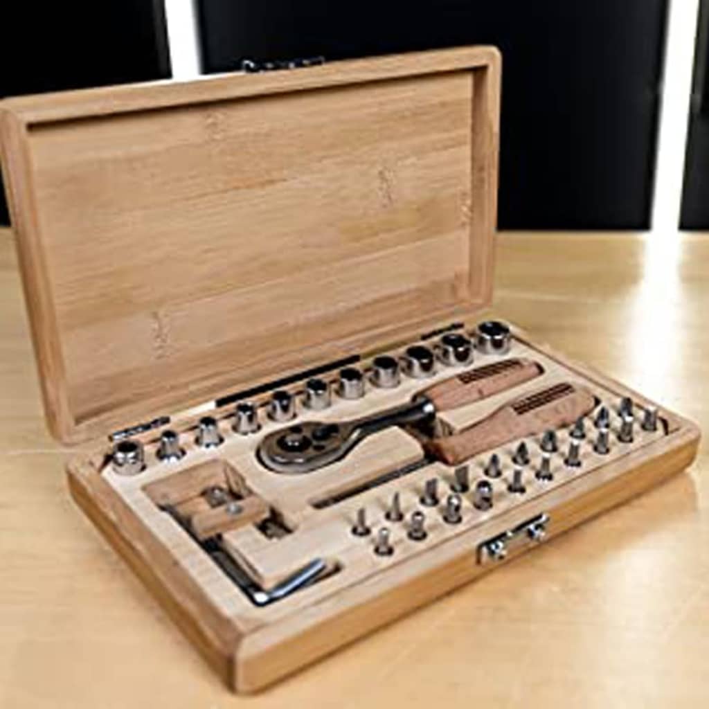 Brüder Mannesmann Brüder Mannesmann 41-piece cockle keys set bamboo