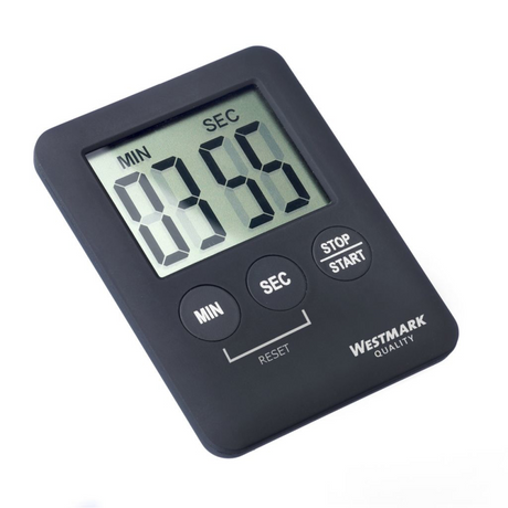 Minuterie de cuisine numérique Westmark avec aimant noir 7x5,3x0,8cm