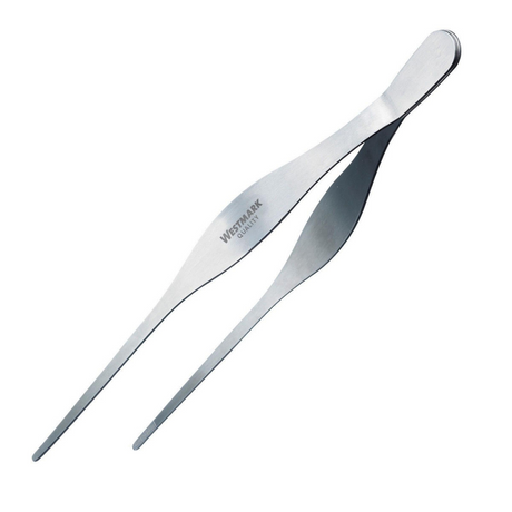 Westmark pince à épiler de cuisine et de service, pince à grill, acier inoxydable, longueur : 29 cm, argent, 12762270