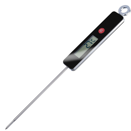 Thermomètre à insertion Westmark en plastique et acier inoxydable 27,7x2,5x1,1cm avec piles
