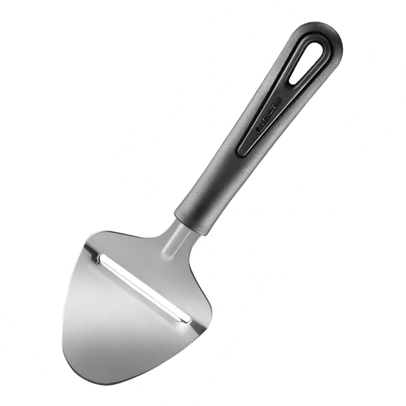 Trancheuse à fromage Westmark pour fromage à pâte dure, largeur de coupe : 5 cm, longueur : 21 cm, plastique inox, doux, noir, 28262270