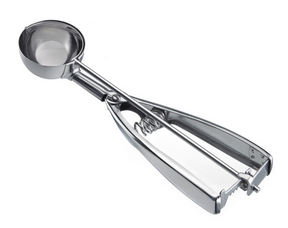 Westmark cuillère à glace cuillère à glace, avec manche en pince, longueur : 21,8 cm, acier inoxydable, professionnelle, argent, 62942270