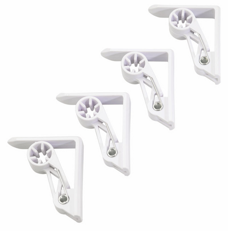 Pinces à nappe Westmark avec mécanisme à ressort, 4 pièces sur carte