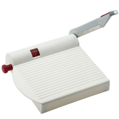 Coupe-fromage Westmark avec couteau tranchant, épaisseur de coupe variable, acier inoxydable aluminium plastique, fromarex, blanc rouge argent, 70002260
