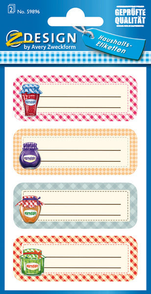 Avery av-59896 étiquette papier z-design home pack de 2 feuilles de pots