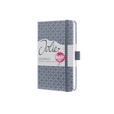 Sigel si-jn126 carnet jolie flair a6 couverture rigide ligné gris glacier 174 pages 80g