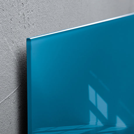 Sigel si-gl252 tableau magnétique en verre artverum 480x480x15mm bleu pétrole