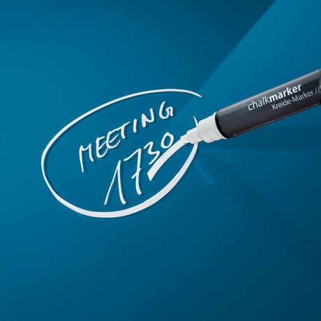 Sigel si-gl252 tableau magnétique en verre artverum 480x480x15mm bleu pétrole