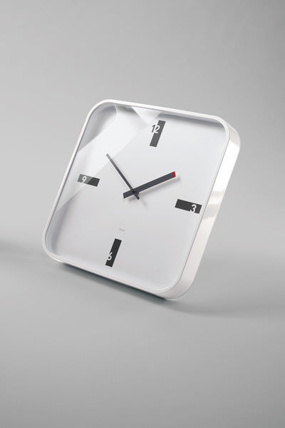 Sigel si-wu122 horloge murale artetempus mezo blanc avec mouvement à quartz