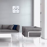 Sigel si-wu122 horloge murale artetempus mezo blanc avec mouvement à quartz