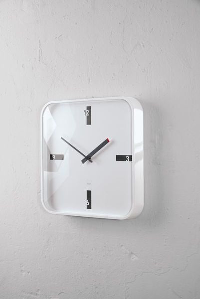 Sigel si-wu122 horloge murale artetempus mezo blanc avec mouvement à quartz