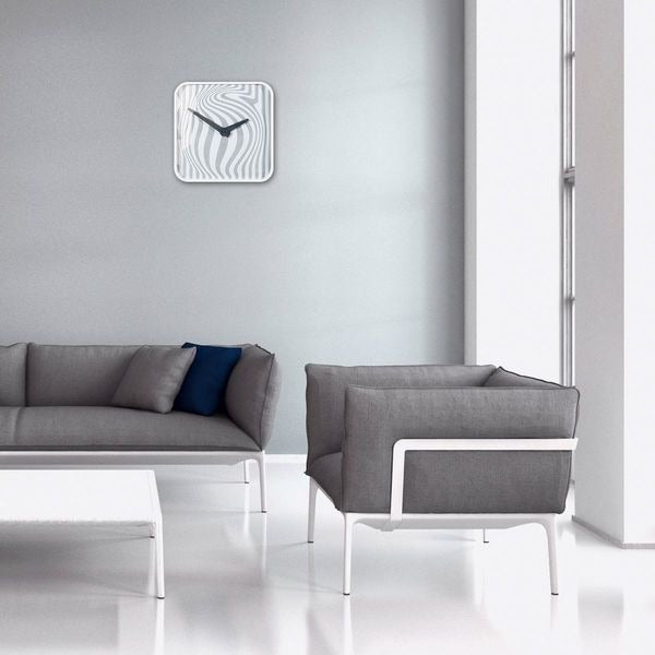 Sigel si-wu120 horloge murale artetempus opta blanc avec mouvement à quartz