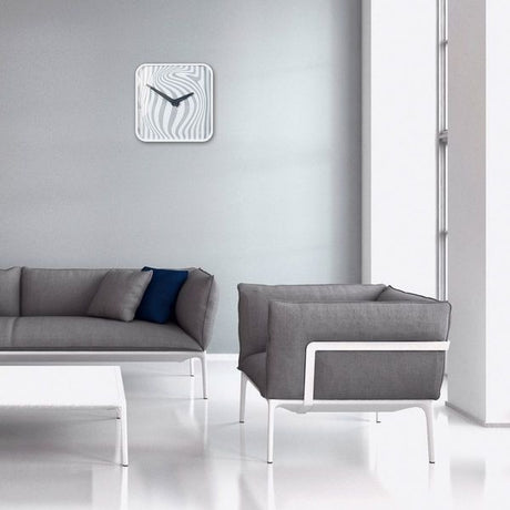 Sigel si-wu120 horloge murale artetempus opta blanc avec mouvement à quartz