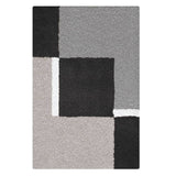 Pequeña Wolke Kleine Wolke Badmat Dakota Platinum 55x65 cm de gris y negro