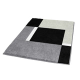 Pequeña Wolke Kleine Wolke Badmat Dakota Platinum 55x65 cm de gris y negro