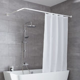 Petite tige de rideau de douche wolke universelle 3 tailles blanches