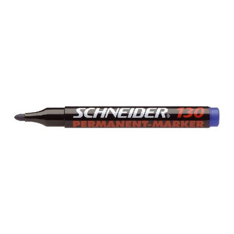 Schneider writing instruments marqueur permanent schneider - maxx 130 - pointe ronde - couleur d'écriture bleu - boîte 10 pièces