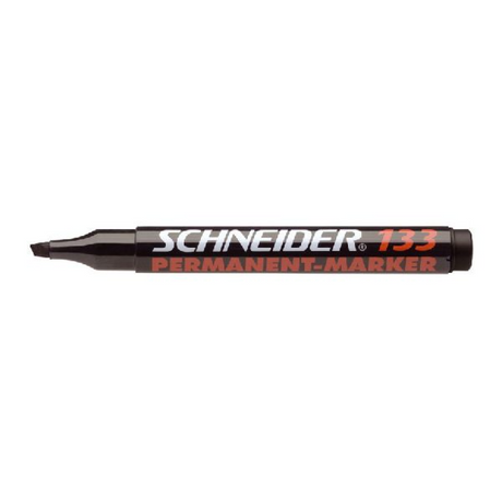 Instruments d'écriture Schneider marqueur permanent Schneider - maxx 133 - pointe biseautée - noir - 10 pièces - s-113301-10