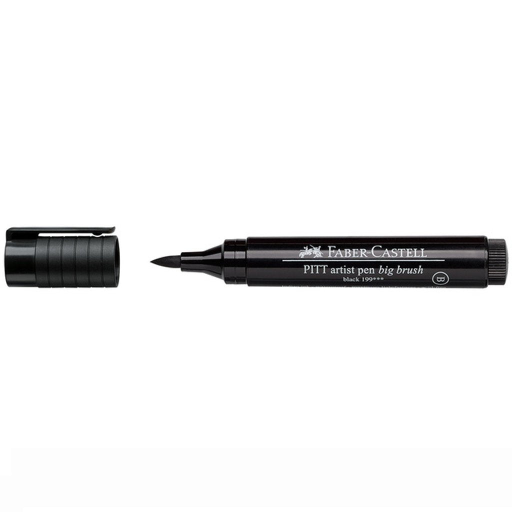 Faber Castell FC-167699 Artist Pen Big Brush Noir 199 4 pièces