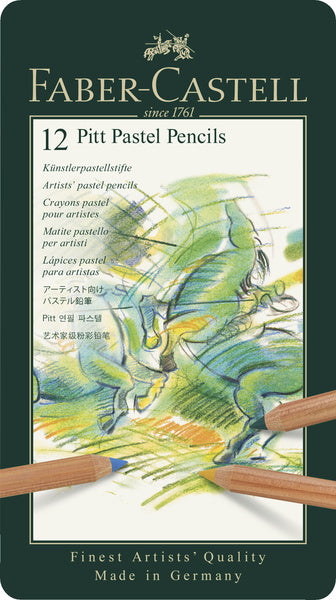Faber Castell FC-112112 Crayon Pastel Faber-Castell Pitt Étui en métal de 12 pièces