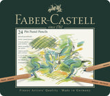 Faber Castell FC-112124 Crayon Pastel Faber-Castell Pitt Étui en métal de 24 pièces