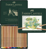 Faber Castell FC-112124 Crayon Pastel Faber-Castell Pitt Étui en métal de 24 pièces