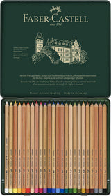 Faber Castell FC-112124 Crayon Pastel Faber-Castell Pitt Étui en métal de 24 pièces
