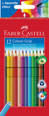 Faber Castell FC-112412 Crayon de couleur Faber-Castell Grip Étui en carton de 12 pièces