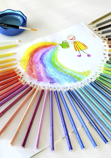 Faber Castell FC-112423 Crayon de couleur Faber-Castell Grip Étui en métal de 24 pièces
