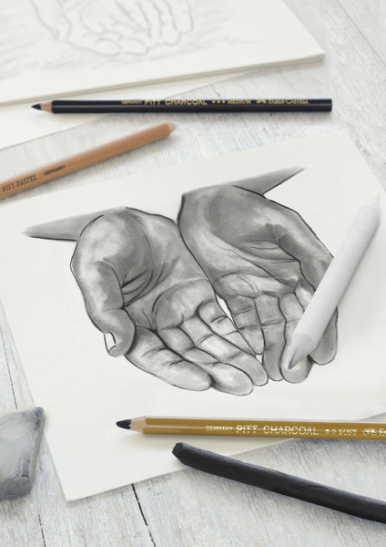 Faber Castell FC-114002 Ensemble de charbon de bois Faber-Castell 7 pièces