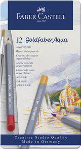 Faber castell fc-114612 crayon de couleur aquarelle faber-castell goldfaber trousse 12 pièces