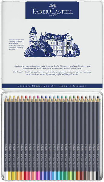 Faber castell fc-114724 crayon de couleur faber-castell goldfaber trousse de 24 pièces