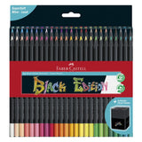 Faber Castell FC-116450 Crayons de couleur Black Edition 50 pièces