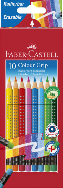 Faber Castell Faber Castell FC-116613 colored pencil Faber-Castell GRIP 2001 Exhaustable pouch of 10 pieces