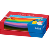 Faber castell fc-121040 peinture tempera-gouache 6 couleurs