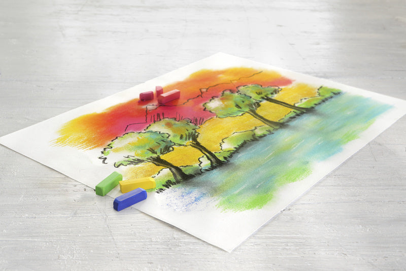 Faber castell fc-128272 trousse à crayons demi-longueur craie pastel de 72 pièces