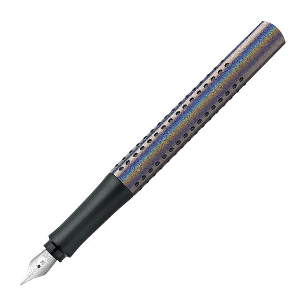 Faber castell fc-140842 vulpen faber-castell grip glam m zilver