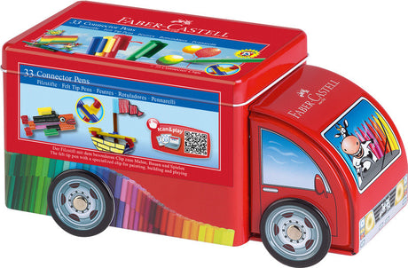 Faber Castell FC-155533 connecteur pour feutre 33 pièces avec 10 clips en camion