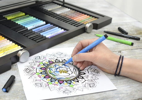 Faber Castell FC-167398 Stylo à dessin Pitt Artist Pen 251 Argent