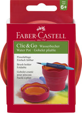 Faber Castell FC-181517 Gobelet à Eau Clic Go Rose Orange