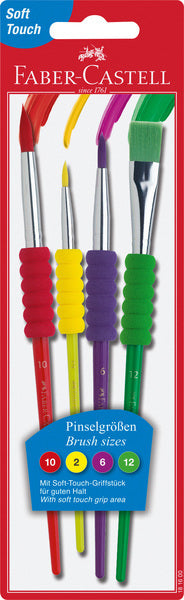 Faber Castell FC-481600 jeu de pinceaux en plastique 4 pièces